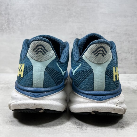 Hoka One One Clifton 9 Running Shoes - Men's Size 10.5 - Blue - Picture 6 of 10